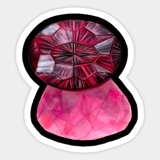 Garnet Gemstone, January Sticker